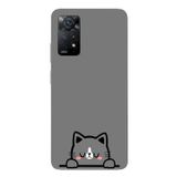 Le Balvo Redmi Note 11E Uyumlu Uyuyan Kedi Baskılı Silikon Kılıf