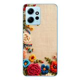Le Balvo Redmi Note 12 4G Uyumlu İşlemeli İğne Oyası Baskılı Silikon Kılıf
