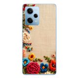 Le Balvo Redmi Note 12 Pro 5G Uyumlu İşlemeli İğne Oyası Baskılı Silikon Kılıf