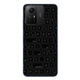 Le Balvo Redmi Note 12S Uyumlu Klavye Tuşları Baskılı Silikon Kılıf