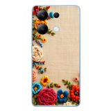 Le Balvo Redmi Note 13 4G Uyumlu İşlemeli İğne Oyası Baskılı Silikon Kılıf