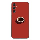 Le Balvo Samsung Galaxy A24 Uyumlu Sade Kahve Kupası Baskılı Silikon Kılıf