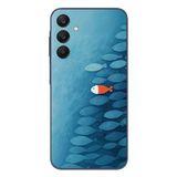 Le Balvo Samsung Galaxy A25 Uyumlu Balıklar Yüzüyor Baskılı Silikon Kılıf