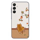 Le Balvo Samsung Galaxy A25 Uyumlu Kedi Tırmanıyor Baskılı Silikon Kılıf