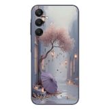 Le Balvo Samsung Galaxy A25 Uyumlu Mor Lamba Altı Baskılı Silikon Kılıf