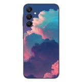 Le Balvo Samsung Galaxy A25 Uyumlu Renkli Doğal Bulutlar Baskılı Silikon Kılıf