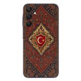 Le Balvo Samsung Galaxy A25 Uyumlu Türkiye Bayraklı Halı Baskılı Silikon Kılıf