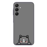 Le Balvo Samsung Galaxy A25 Uyumlu Uyuyan Kedi Baskılı Silikon Kılıf