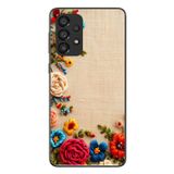 Le Balvo Samsung Galaxy A33 Uyumlu İşlemeli İğne Oyası Baskılı Silikon Kılıf