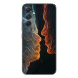 Le Balvo Samsung Galaxy A54 Uyumlu Kavuşan Çizgiler Baskılı Silikon Kılıf