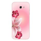 Le Balvo Samsung Galaxy A7 (2017) Uyumlu Tematik Çiçek Baskılı Silikon Kılıf