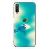 Le Balvo Samsung Galaxy A7 2018 Uyumlu Adada Palmiye Baskılı Silikon Kılıf