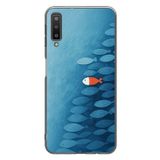 Le Balvo Samsung Galaxy A7 2018 Uyumlu Balıklar Yüzüyor Baskılı Silikon Kılıf