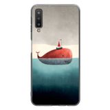Le Balvo Samsung Galaxy A7 2018 Uyumlu Balina Baskılı Silikon Kılıf