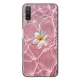 Le Balvo Samsung Galaxy A7 2018 Uyumlu Dalgalı Papatya Baskılı Silikon Kılıf