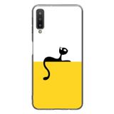 Le Balvo Samsung Galaxy A7 2018 Uyumlu Dişi Kedi Baskılı Silikon Kılıf