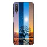 Le Balvo Samsung Galaxy A7 2018 Uyumlu Gündoğumu Mevsimi Baskılı Silikon Kılıf