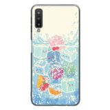 Le Balvo Samsung Galaxy A7 2018 Uyumlu Kare Buzlar Baskılı Silikon Kılıf