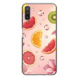 Le Balvo Samsung Galaxy A7 2018 Uyumlu Meyve Dilimleri Baskılı Silikon Kılıf