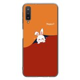 Le Balvo Samsung Galaxy A7 2018 Uyumlu Mutlu Tavşan Baskılı Silikon Kılıf