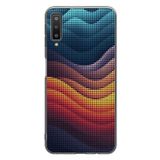 Le Balvo Samsung Galaxy A7 2018 Uyumlu Noktalı Renkler Baskılı Silikon Kılıf