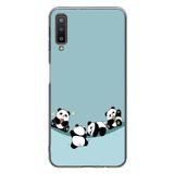 Le Balvo Samsung Galaxy A7 2018 Uyumlu Panda Ailesi Baskılı Silikon Kılıf