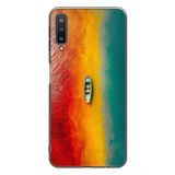 Le Balvo Samsung Galaxy A7 2018 Uyumlu Rengarenk Tekne Baskılı Silikon Kılıf