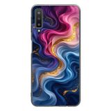 Le Balvo Samsung Galaxy A7 2018 Uyumlu Renk Katranı Baskılı Silikon Kılıf