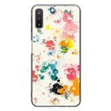 Le Balvo Samsung Galaxy A7 2018 Uyumlu Renkli Boyalar Baskılı Silikon Kılıf