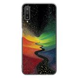 Le Balvo Samsung Galaxy A7 2018 Uyumlu Renkli Yollar Baskılı Silikon Kılıf