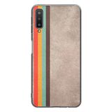 Le Balvo Samsung Galaxy A7 2018 Uyumlu Retro Gökkuşağı Baskılı Silikon Kılıf
