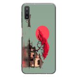 Le Balvo Samsung Galaxy A7 2018 Uyumlu Sahil Evi Baskılı Silikon Kılıf