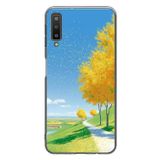 Le Balvo Samsung Galaxy A7 2018 Uyumlu Sarı Sonbahar Ağacı Baskılı Silikon Kılıf