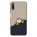 Le Balvo Samsung Galaxy A7 2018 Uyumlu Şaşkın Ördek Baskılı Silikon Kılıf