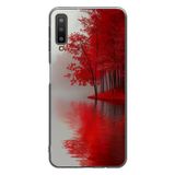 Le Balvo Samsung Galaxy A7 2018 Uyumlu Sonbahar Gölü Baskılı Silikon Kılıf