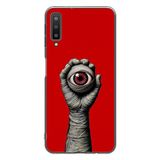 Le Balvo Samsung Galaxy A7 2018 Uyumlu Tek Göz Elde Baskılı Silikon Kılıf