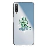 Le Balvo Samsung Galaxy A7 2018 Uyumlu Yeşil Yonca Baskılı Silikon Kılıf