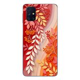 Le Balvo Samsung Galaxy M31s Uyumlu Kırmızı Beyaz İğdeler Baskılı Silikon Kılıf