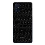 Le Balvo Samsung Galaxy M31s Uyumlu Klavye Tuşları Baskılı Silikon Kılıf