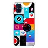 Le Balvo Samsung Galaxy M31s Uyumlu Teknoloji Çizgileri Baskılı Silikon Kılıf