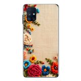 Le Balvo Samsung Galaxy M51 Uyumlu İşlemeli İğne Oyası Baskılı Silikon Kılıf