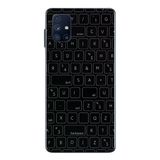 Le Balvo Samsung Galaxy M51 Uyumlu Klavye Tuşları Baskılı Silikon Kılıf