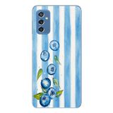 Le Balvo Samsung Galaxy M52 Uyumlu Yaban Mersinleri Baskılı Silikon Kılıf