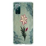 Le Balvo Samsung Galaxy S20 FE Uyumlu Çiçek Deseni Baskılı Silikon Kılıf