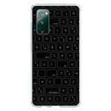 Le Balvo Samsung Galaxy S20 FE Uyumlu Klavye Tuşları Baskılı Silikon Kılıf
