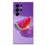 Le Balvo Samsung Galaxy S22 Ultra Uyumlu Karpuz Jelibon Baskılı Silikon Kılıf