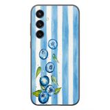 Le Balvo Samsung Galaxy S23 Uyumlu Yaban Mersinleri Baskılı Silikon Kılıf