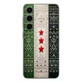 Le Balvo Samsung Galaxy S24 Uyumlu Suriye Bayrağı Dokuma Baskılı Silikon Kılıf