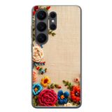 Le Balvo Samsung Galaxy S26 Ultra Uyumlu İşlemeli İğne Oyası Baskılı Silikon Kılıf