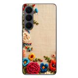 Le Balvo Samsung Galaxy S26 Uyumlu İşlemeli İğne Oyası Baskılı Silikon Kılıf